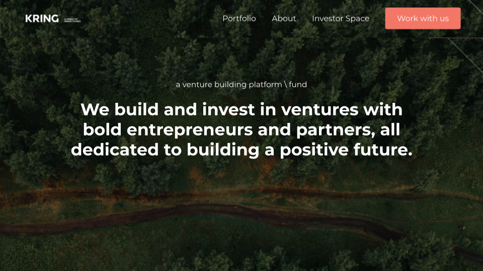 The KRING venture building platform