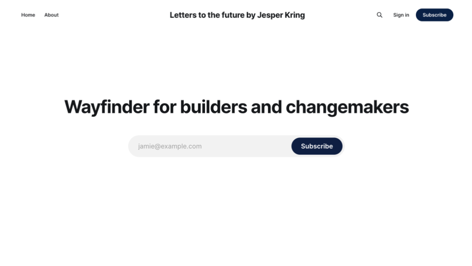 Letters by Jesper Kring, writing on technology and capital